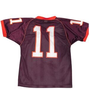 Boys Youth MED Virginia Tech Sign Vintage Jersey 2000s Number 11 Multi Signed!!